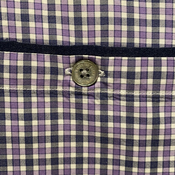 Ted baker purple and black plaid button down - Picture 6 of 6